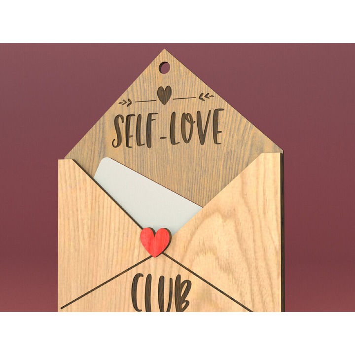 Felicitare, Intrahome, Intra apo xylo plywood 3mm-4mm pachos, 20x20 cm