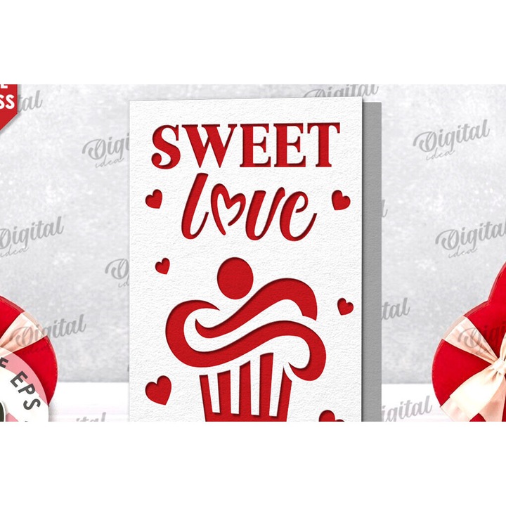 Felicitare, Intrahome, Intra apo xylo plywood 3mm-4mm pachos, 20x20cm