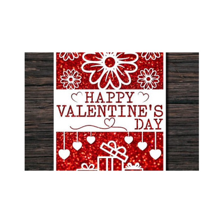 Felicitare, Intrahome, Intra apo xylo plywood 3mm-4mm, 20x20 cm