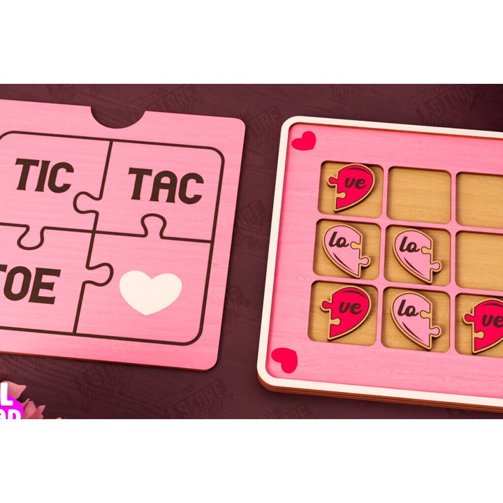 Joc de societate, Intrahome, Tic Tac Toe, 20x20cm, 3mm-4mm