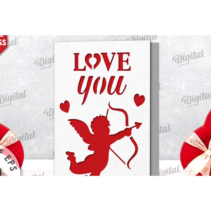 Felicitare, Intrahome, Intra apo xylo plywood 3mm-4mm pachos, 20x20cm