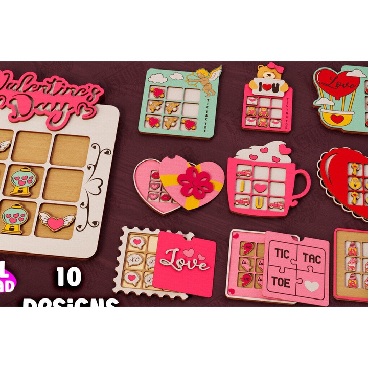 Joc de societate, Intrahome, Tic Tac Toe, 20x20 cm, 3mm-4mm