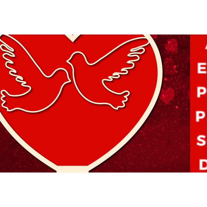 Platou de bucatarie, Intrahome, suport inima stratificat, 20x20cm, multicolor