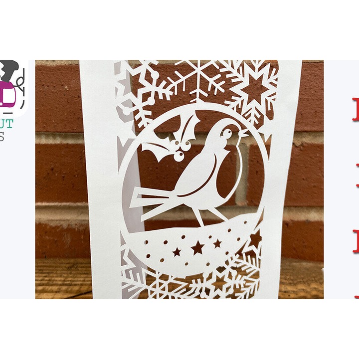 Felicitare, Intrahome, Winter Robin, 20x20 cm