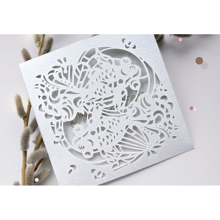 Sablon decorativ pentru pereti, Intrahome, 20x20cm, 3mm-4mm, multicolor