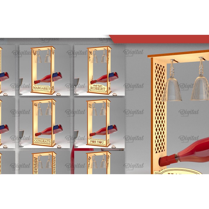 Suporturi bauturi, Intrahome, set 3mm-4mm, 20x20cm