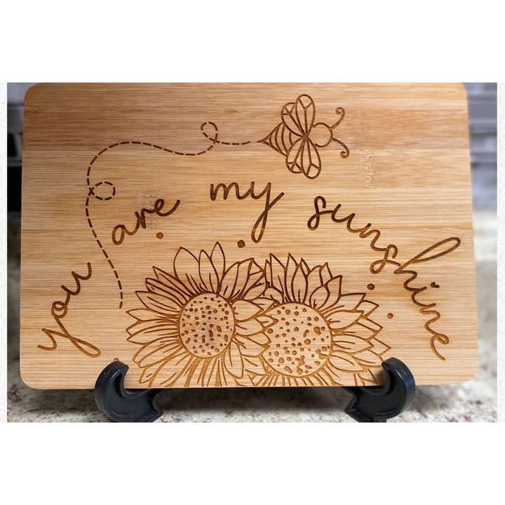 Tocatoare de bucatarie, Intrahome, You Are My Sunshine, 20x20cm, 3mm-4mm