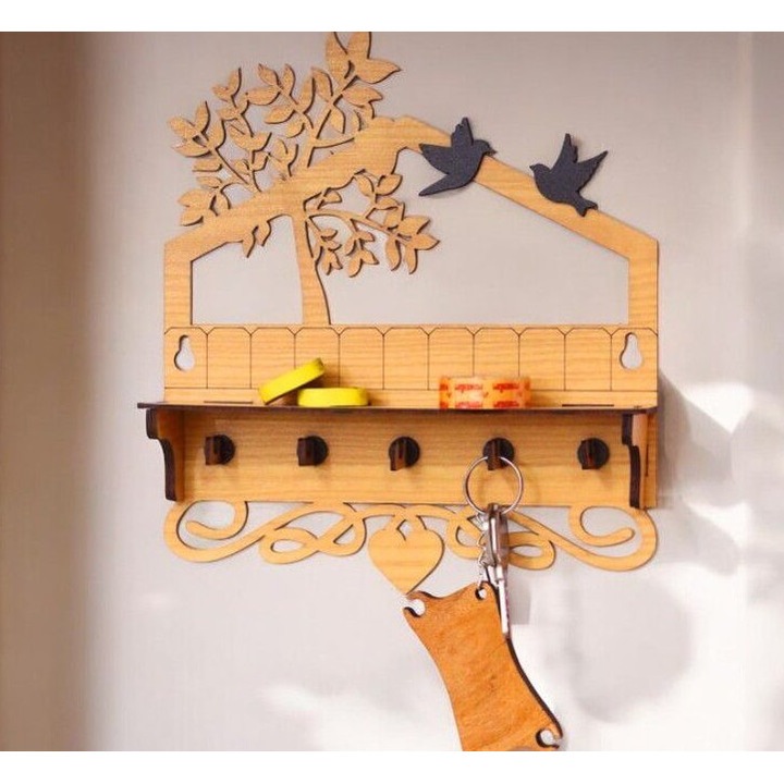 Cutie pentru chei, Intrahome, plywood 3mm-4mm, 25x25 cm, fabricata in Grecia