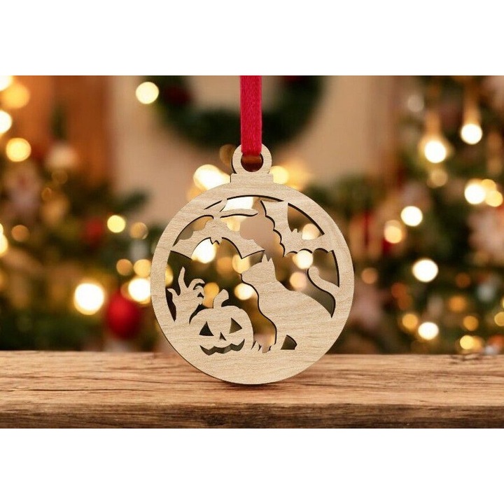 Accesorii decorative, Intrahome, plywood 3mm-4mm, 20x20cm, pentru Halloween