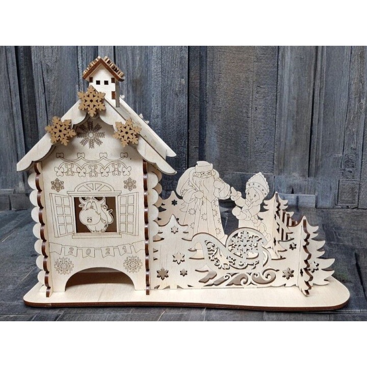 Placa lemn, Intrahome, plywood 3mm-4mm, 40x40cm, set