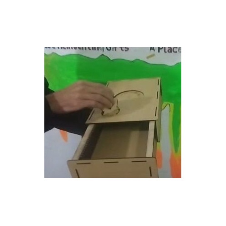 Cutie din placaj de lemn 40x40 cm, Intrahome, 3mm-4mm, pentru proiecte DIY