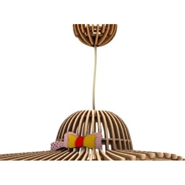 Candelabru din lemn, Intrahome, placaj de 3mm-4mm, 12x15cm