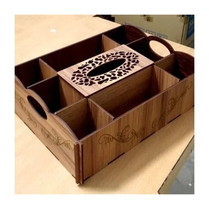 Tava de servire, Intrahome, din plywood 3mm-4mm, 15x20cm, rezistenta, usor de utilizat