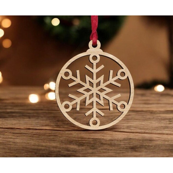 Glob pentru brad de Craciun, Intrahome, model fulg de nea