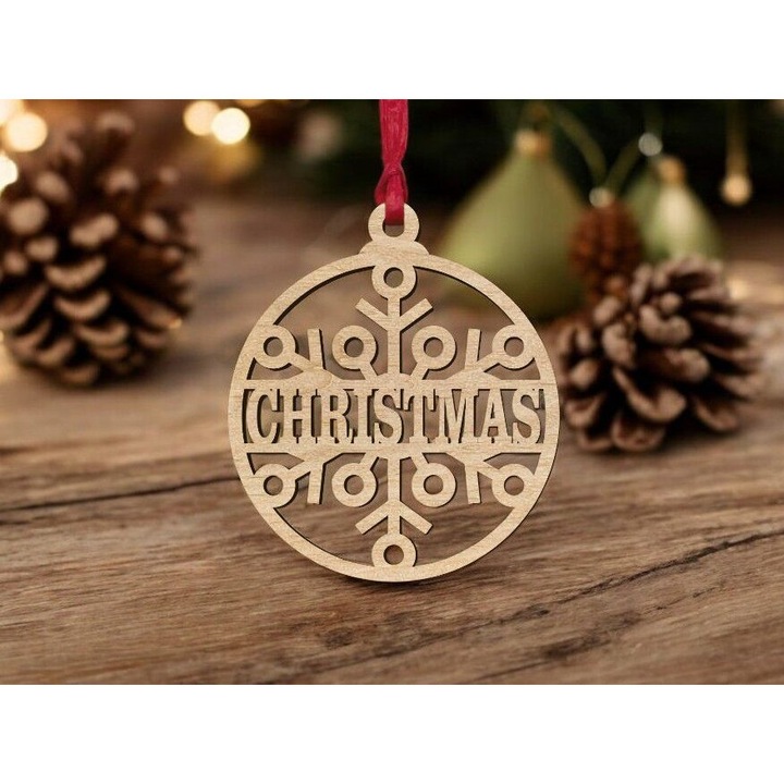 Glob pentru brad de Craciun, Intrahome, model fulg de nea