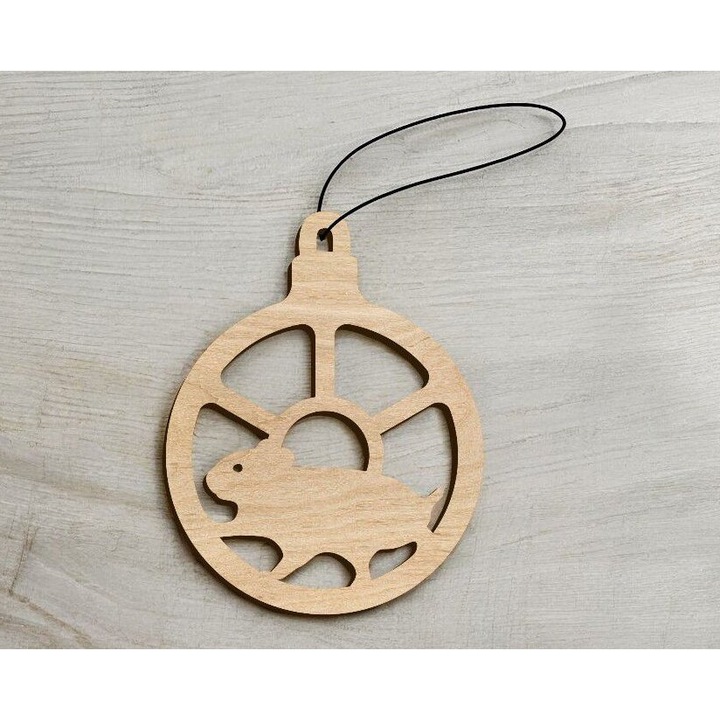 Set de accesorii decorative din plywood, Intrahome, 3mm-4mm, 20x20 cm, pentru proiecte DIY