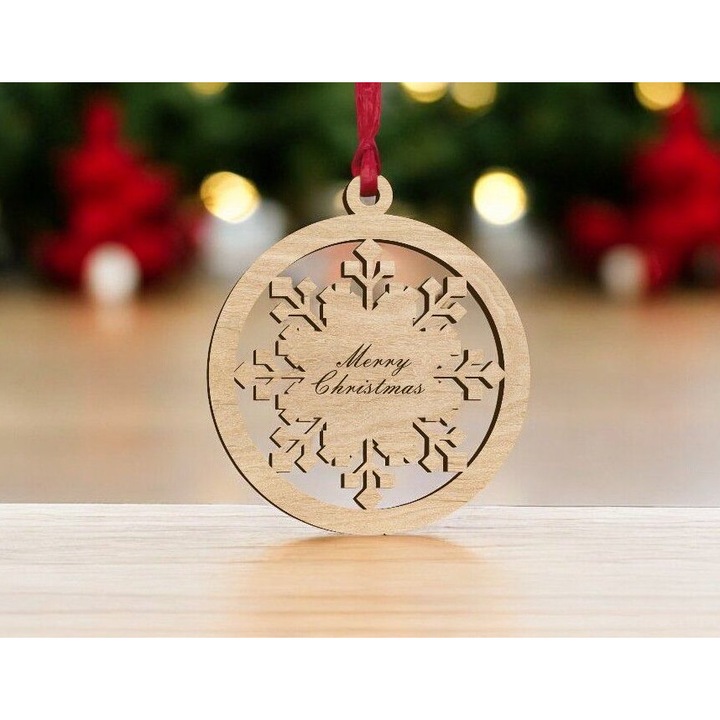 Glob pentru brad de Craciun, Intrahome, model fulg de nea