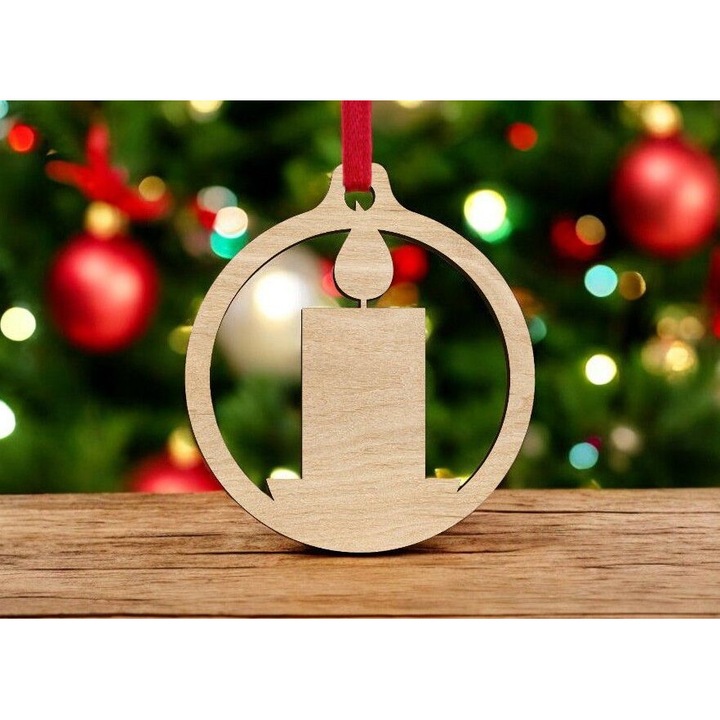 Placa lemn, Intrahome, plywood 3mm-4mm, 50x60cm, pentru decoratiuni de Craciun