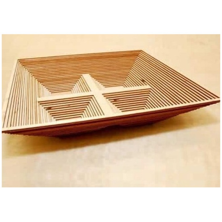 Cosuri de servire, Intrahome, plywood 3mm-4mm, 10x10 cm, set