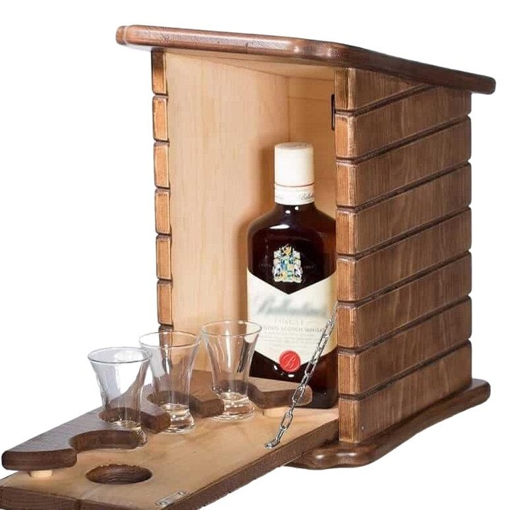 Dulap mini bar, Intrahome, 40x45 cm, din placaj de 3mm-4mm
