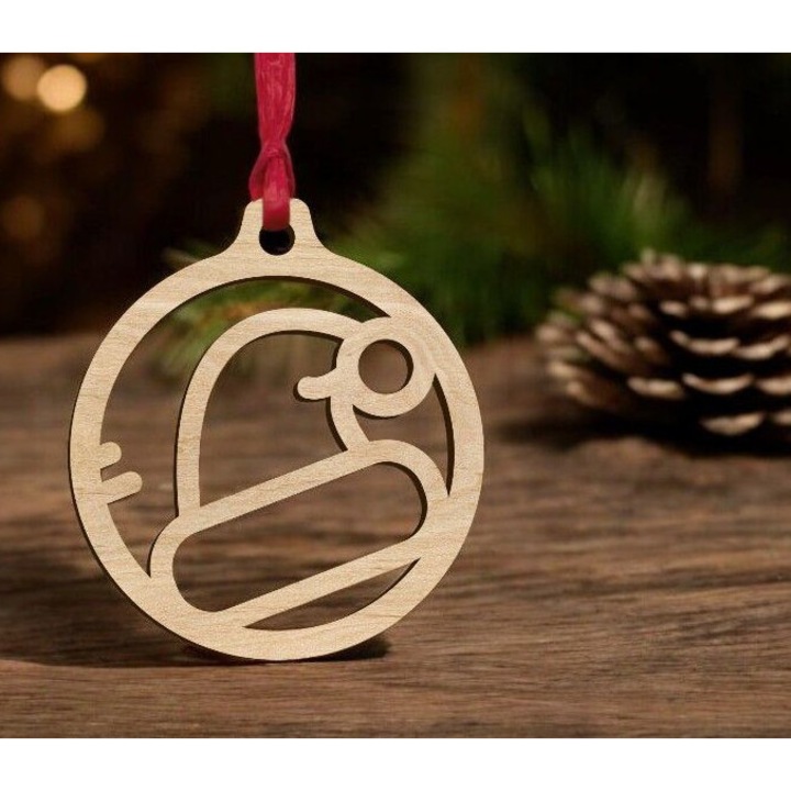 Accesorii decorative, Intrahome, set 2 bucati, plywood 3mm-4mm, 20x20 cm