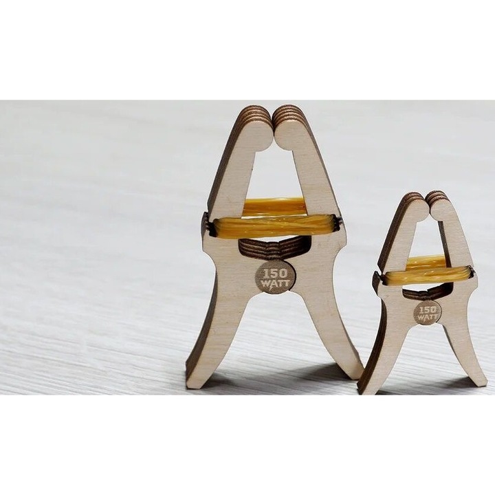 Placa lemn Intrahome, plywood 3mm-4mm, dimensiuni 25x30 cm, set diaphoretikon