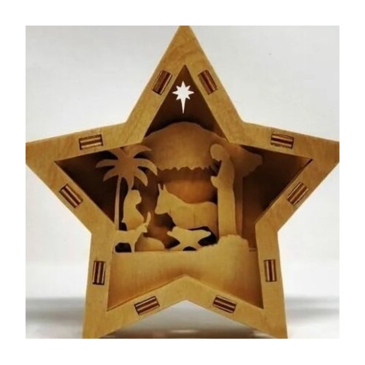 Placa decorativa, Intrahome, plywood 3mm-4mm, 50x60cm, pentru proiecte DIY