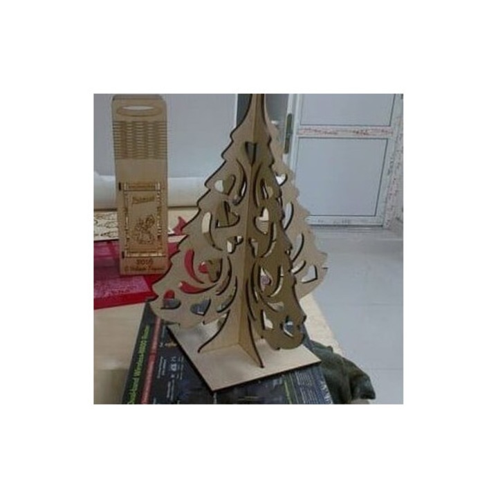 Accesorii decorative, Intrahome, Plywood 3mm-4mm, 45x50cm, motiv inima, set