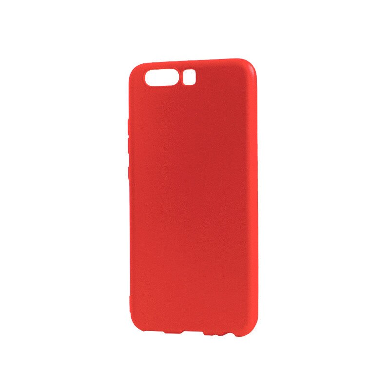 Husa Silicon Lemontti Silky pentru Huawei P10, Rosu