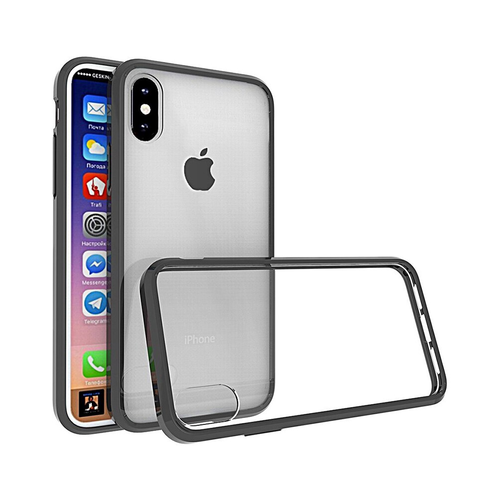 Carcasa Just Must Pure II pentru iPhone X, Negru