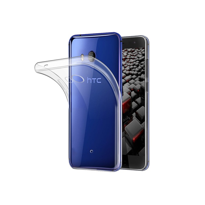 Ултратънък защитен капак за HTC U11 Life / Ocean Life, прозрачен