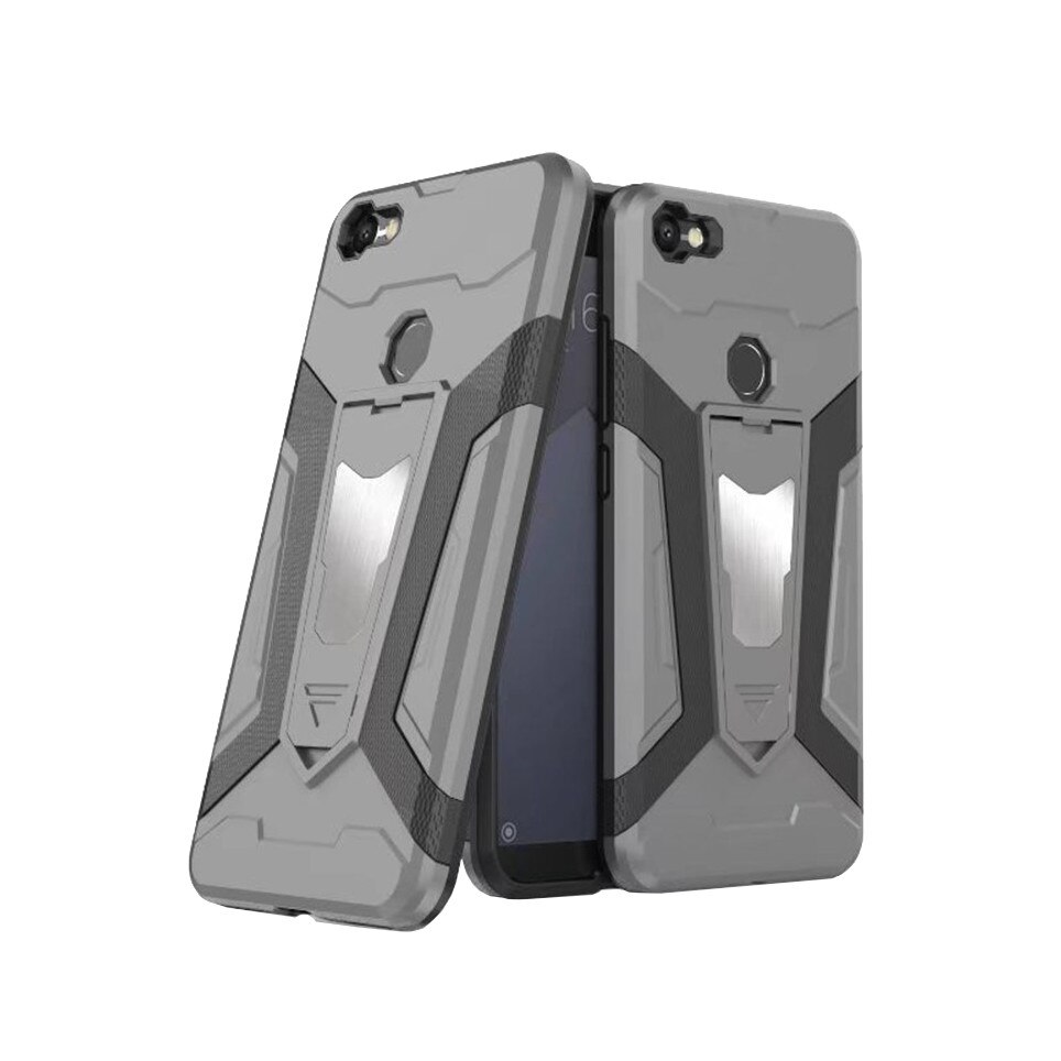 Husa antisoc cu stand metalic pentru suport magnetic Xiaomi Redmi Note 5A / 5A Prime, gri