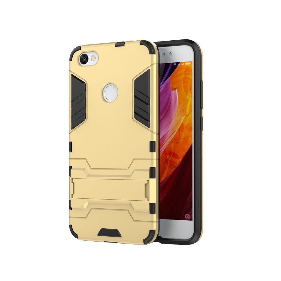 Husa hibrid g-shock pentru Xiaomi Redmi Note 5A / 5A Prime, auriu