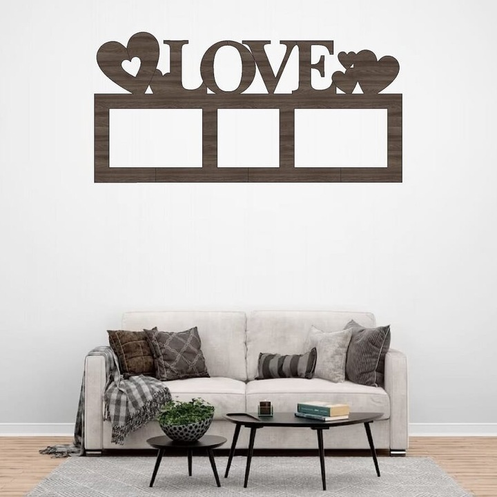 Rame foto clasice, Intrahome, Eikonon Kolaz cu Korniza Agapes, 20x25 cm, plywood 3mm-4mm, fabricat in Grecia