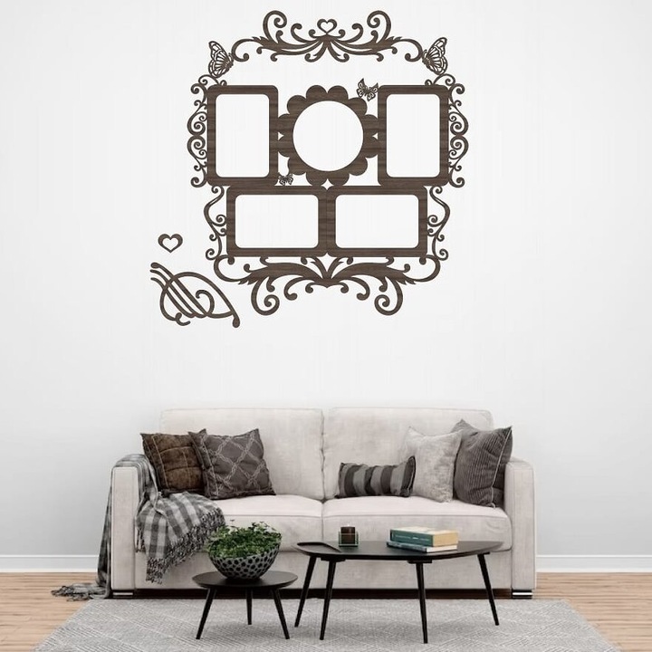 Rame foto clasice, Intrahome, 50x60 cm, floral, plywood 3mm-4mm