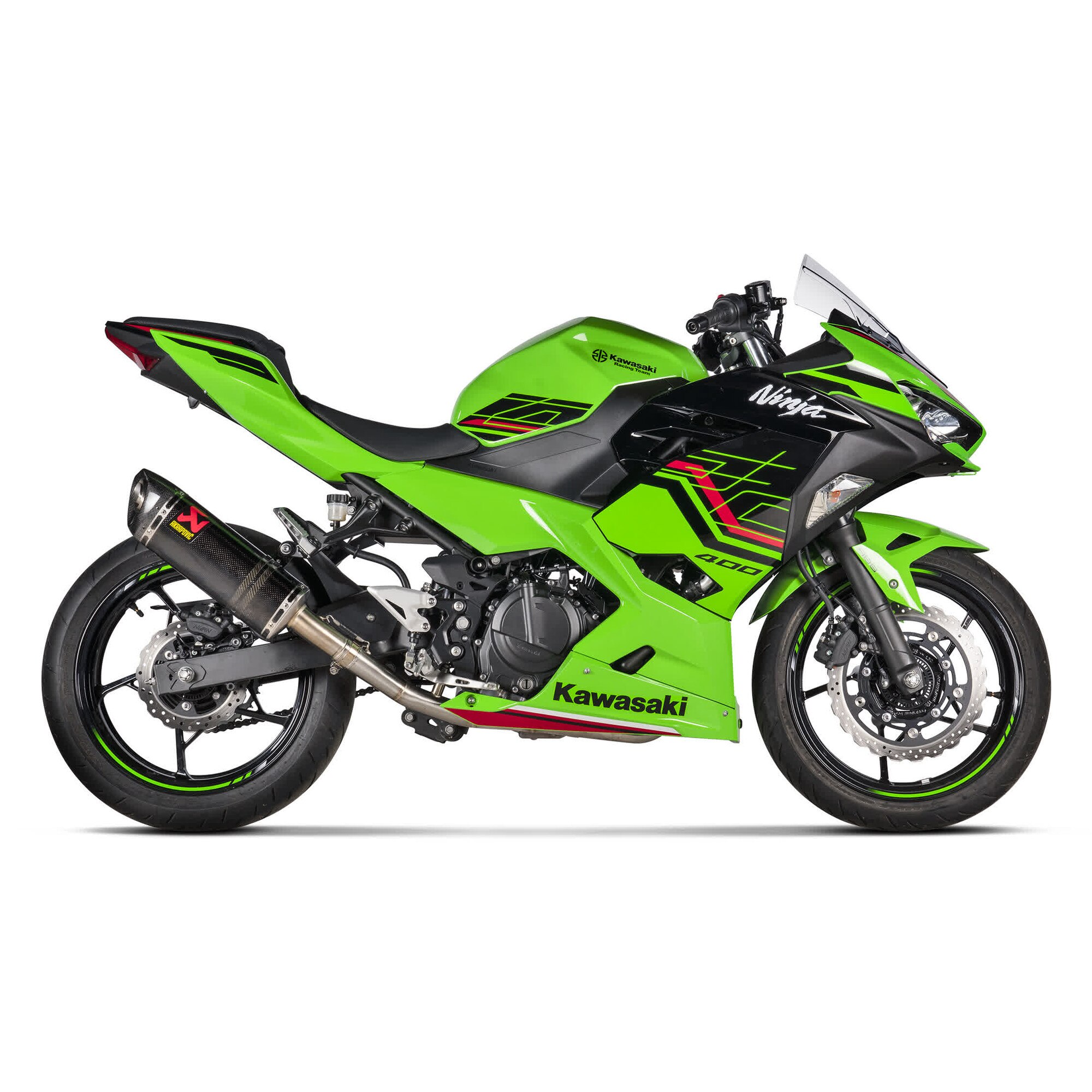 Esapament racing Akrapovic 2 in 1 otel, pentru Kawasaki Ninja 500