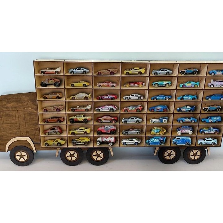 Masinuta de depozitare pentru masini, Intrahome, 20x25 cm, din placaj, 3mm-4mm, fabricata in Grecia