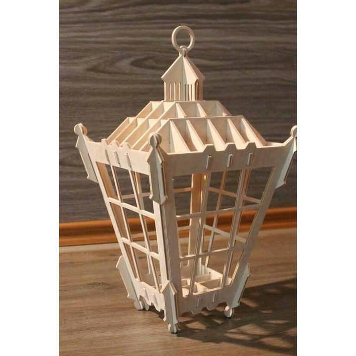 Placa decorativa, Intrahome, 40x40cm, plywood 3mm-4mm, pentru proiecte DIY