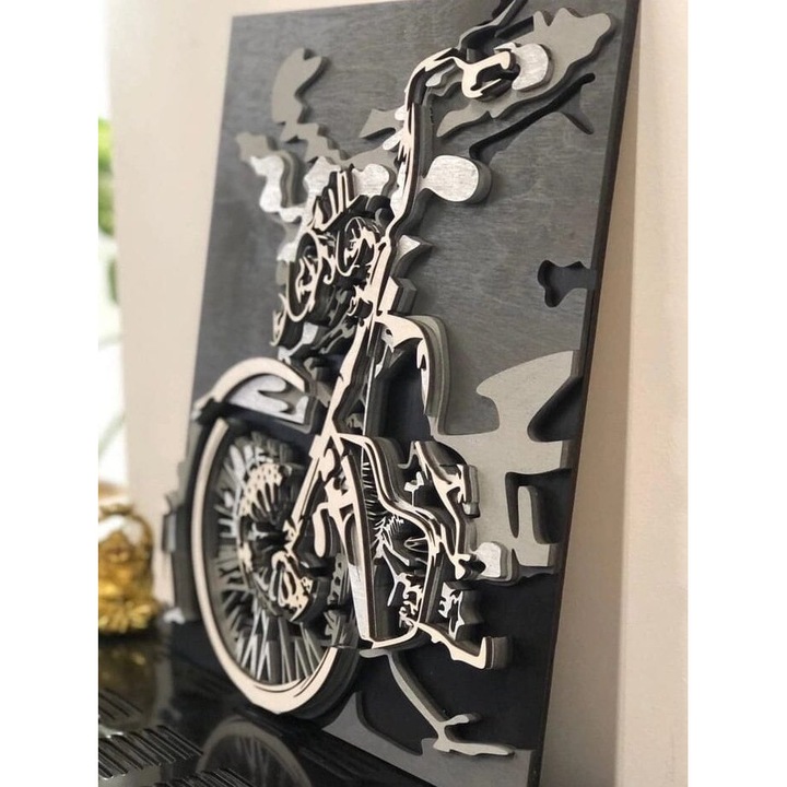 Placa decorativa, Intrahome, plywood 3mm-4mm, 45x50cm, pentru proiecte DIY