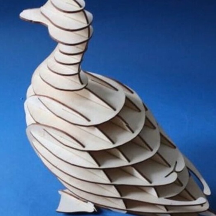 Puzzle 3D, Intrahome, Xylo, 50x60cm, 3mm-4mm, din plywood