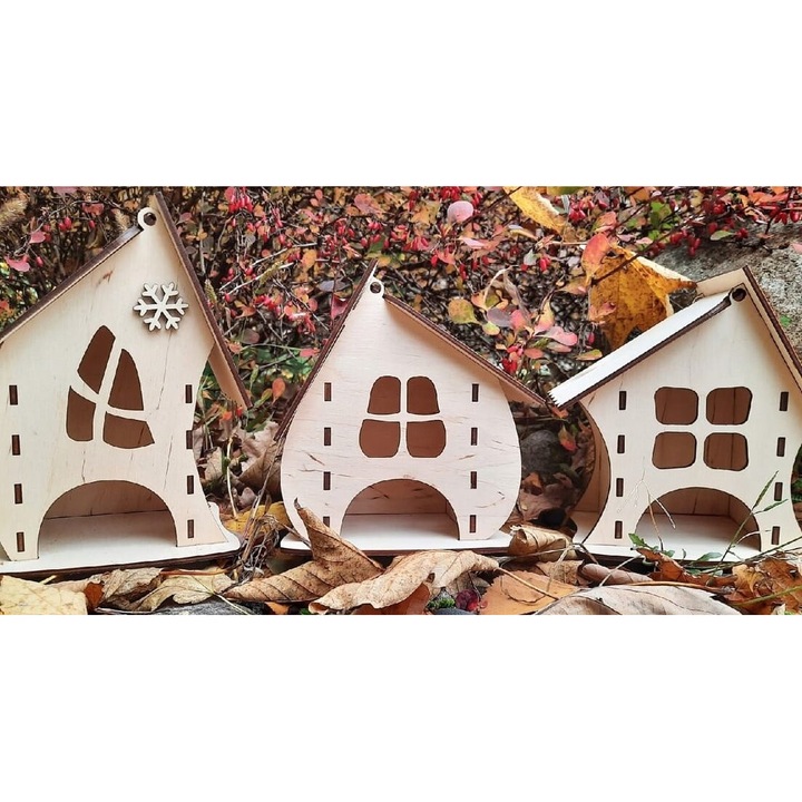 Placa din plywood 3mm-4mm, Intrahome, 45x50cm, ideala pentru decorare si proiecte DIY