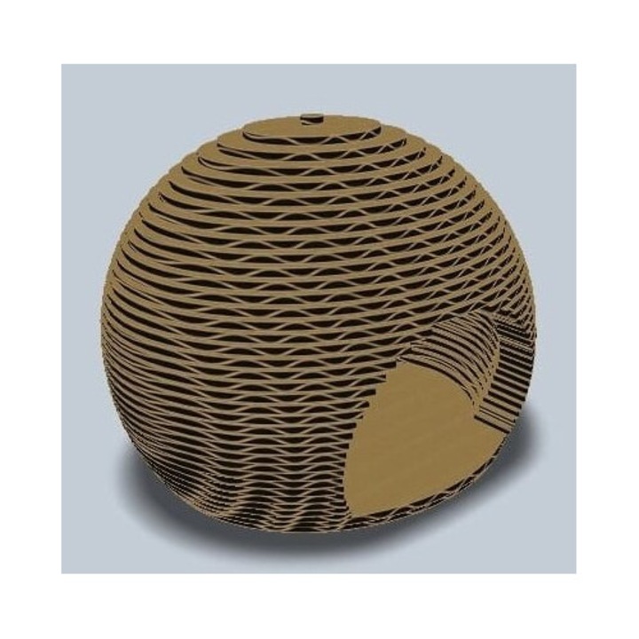 Casa pentru pisici, Intrahome, plywood 3mm-4mm, 30x35cm, fabricata in Grecia