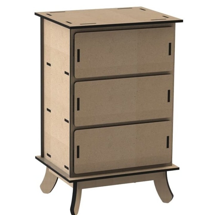 Placa lemn Intrahome, plywood 3mm-4mm, 15x20 cm, set de 3 bucati