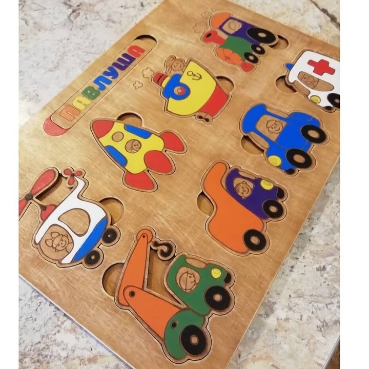 Placa din plywood 3mm-4mm, Intrahome, 15x15 cm, pentru jocuri educative, ideala pentru proiecte DIY