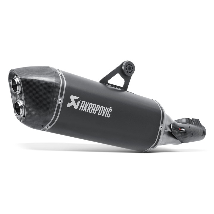 Ауспух Akrapovic Slip-On от черен титан за BMW R 1200 GS, карбон, EURO3
