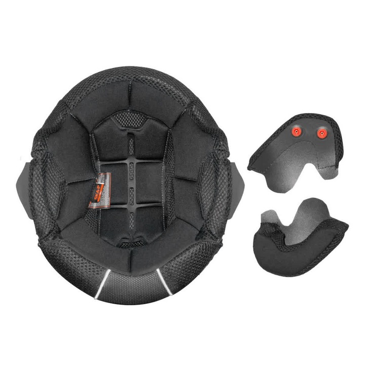 Casca moto SKA-P LUKE, интериор изцяло черен, размер L, комплект с 1 подплата и 2 възглавнички