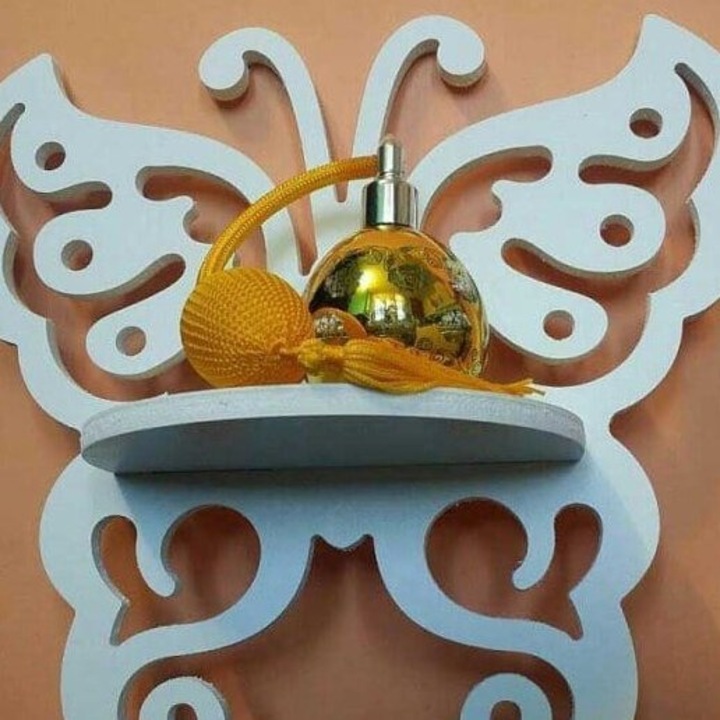 Raft din plywood, Intrahome, 3mm-4mm, 40x45cm, decorativ pentru perete, set