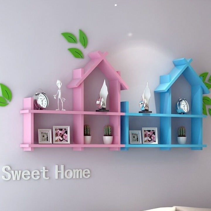 Raft din plywood, Intrahome, 3mm-4mm, 35x40cm, pentru camera de copii