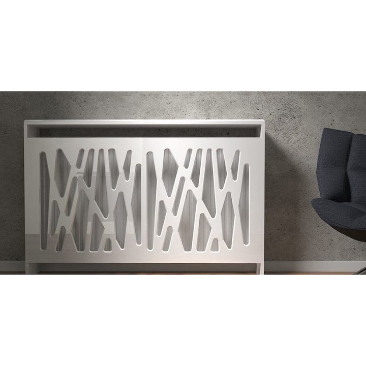 Masca pentru calorifer, Intrahome, lemn, 40x40cm, alb