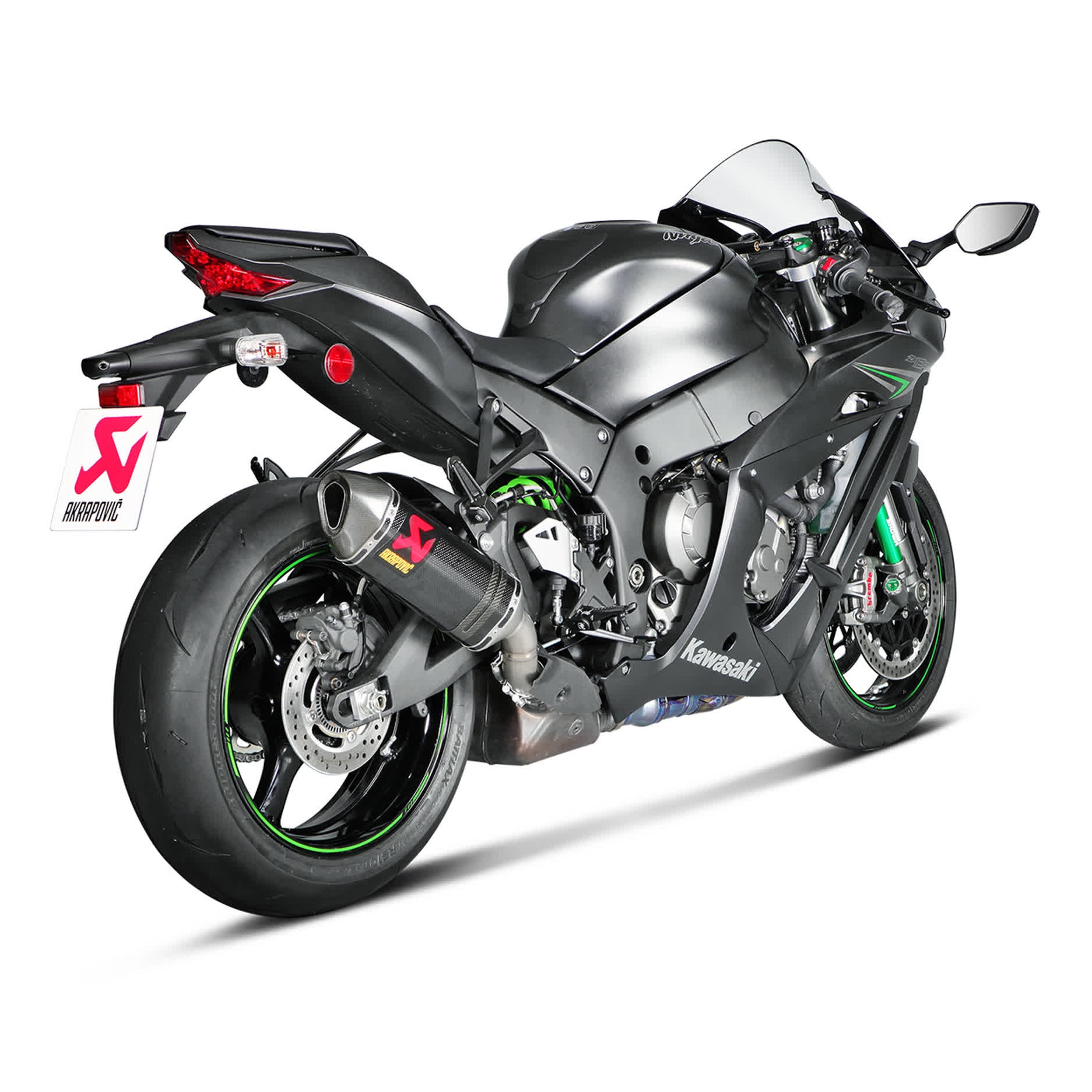 Terminal de esapament Slip-On Akrapovic, fibra de carbon, pentru
